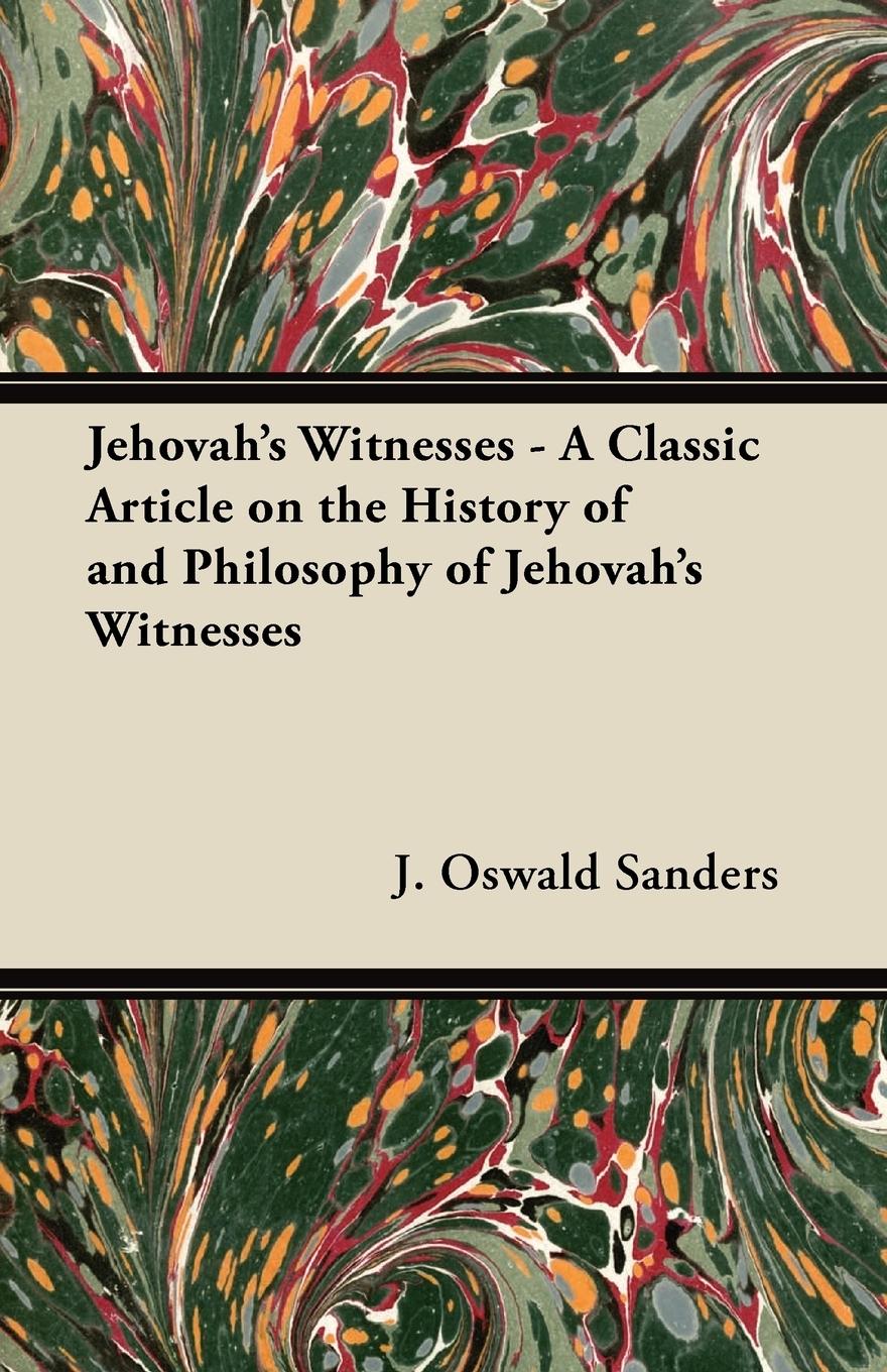 Vorderes Coverbild Jehovah's Witnesses - A Classic Article on the History of and Philosophy of Jehovah's Witnesses