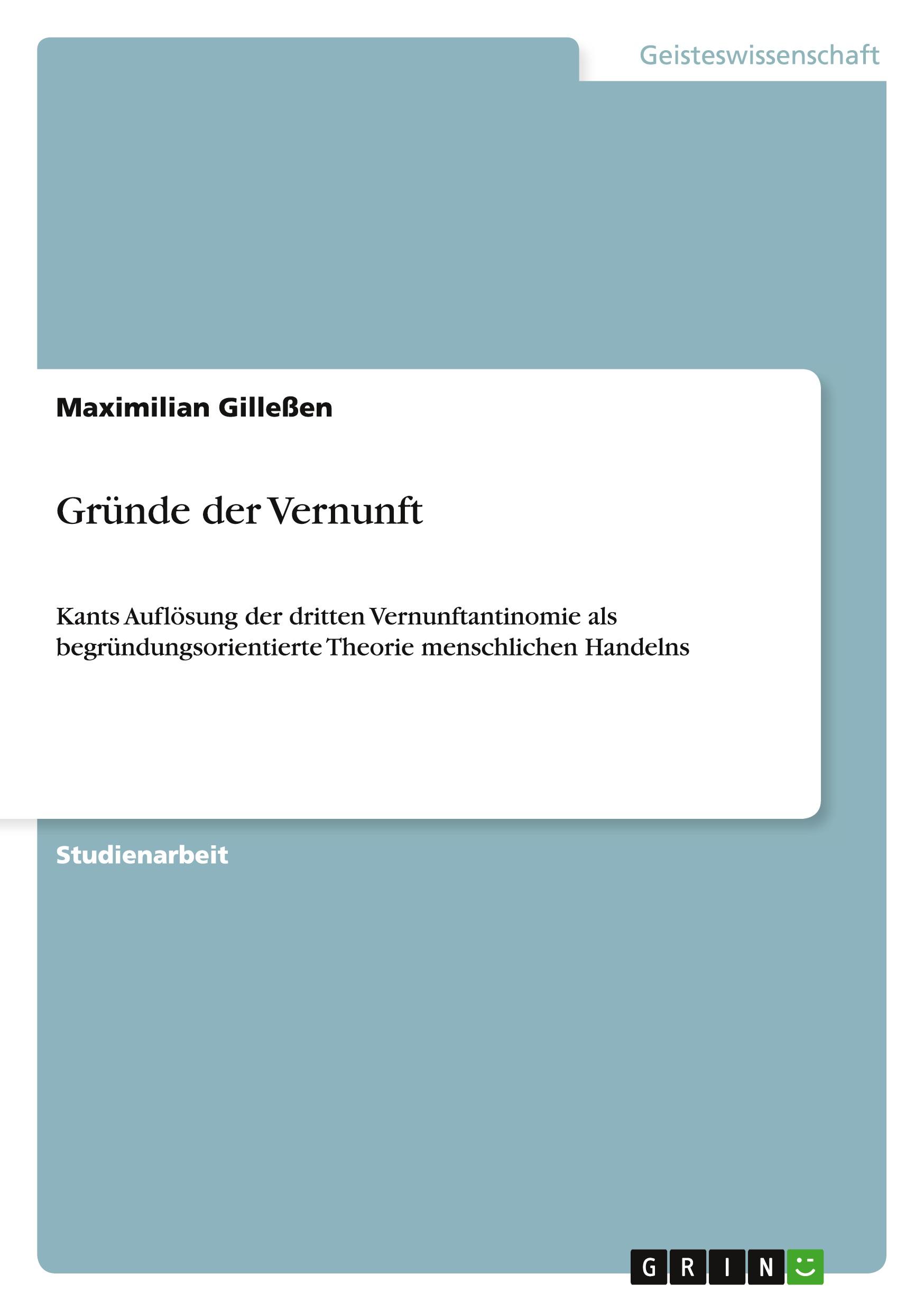 Vorderes Coverbild Gründe der Vernunft