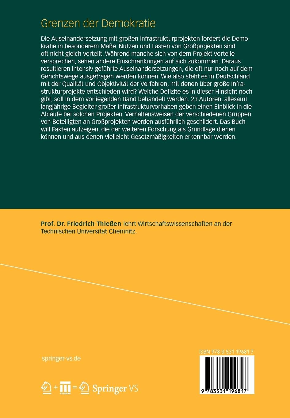 Rückseitencover Grenzen der Demokratie