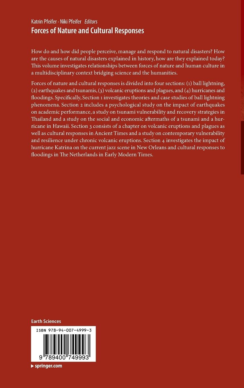 Rückseitencover Forces of Nature and Cultural Responses