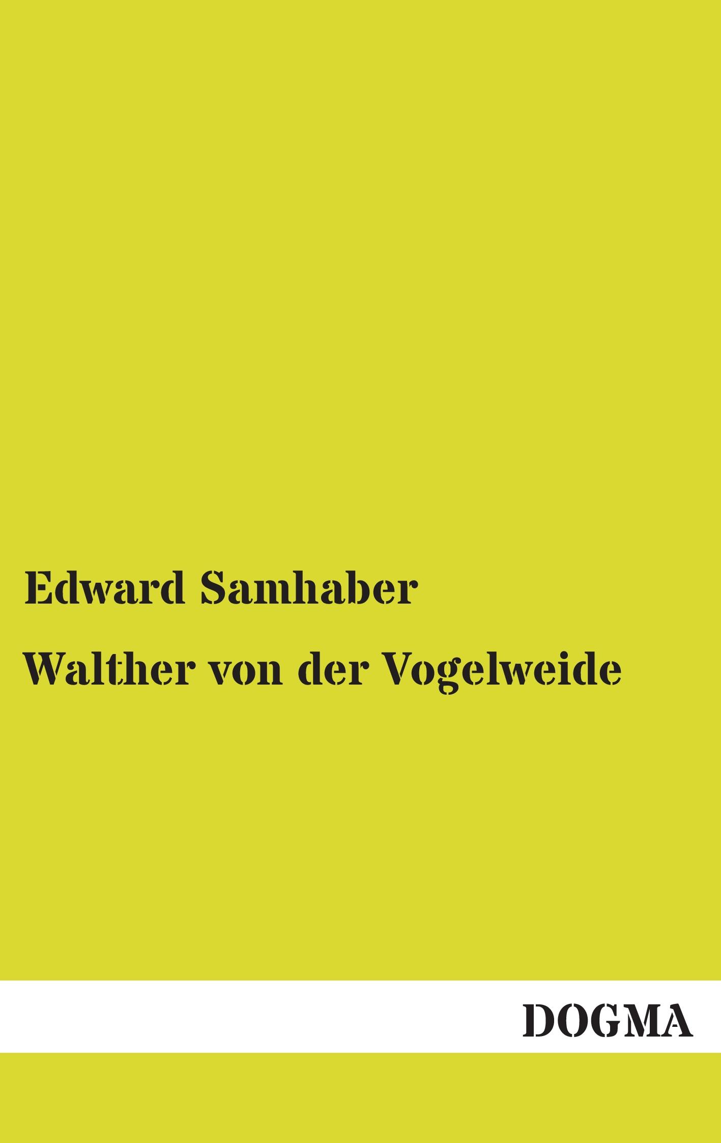 Vorderes Coverbild Walther von der Vogelweide