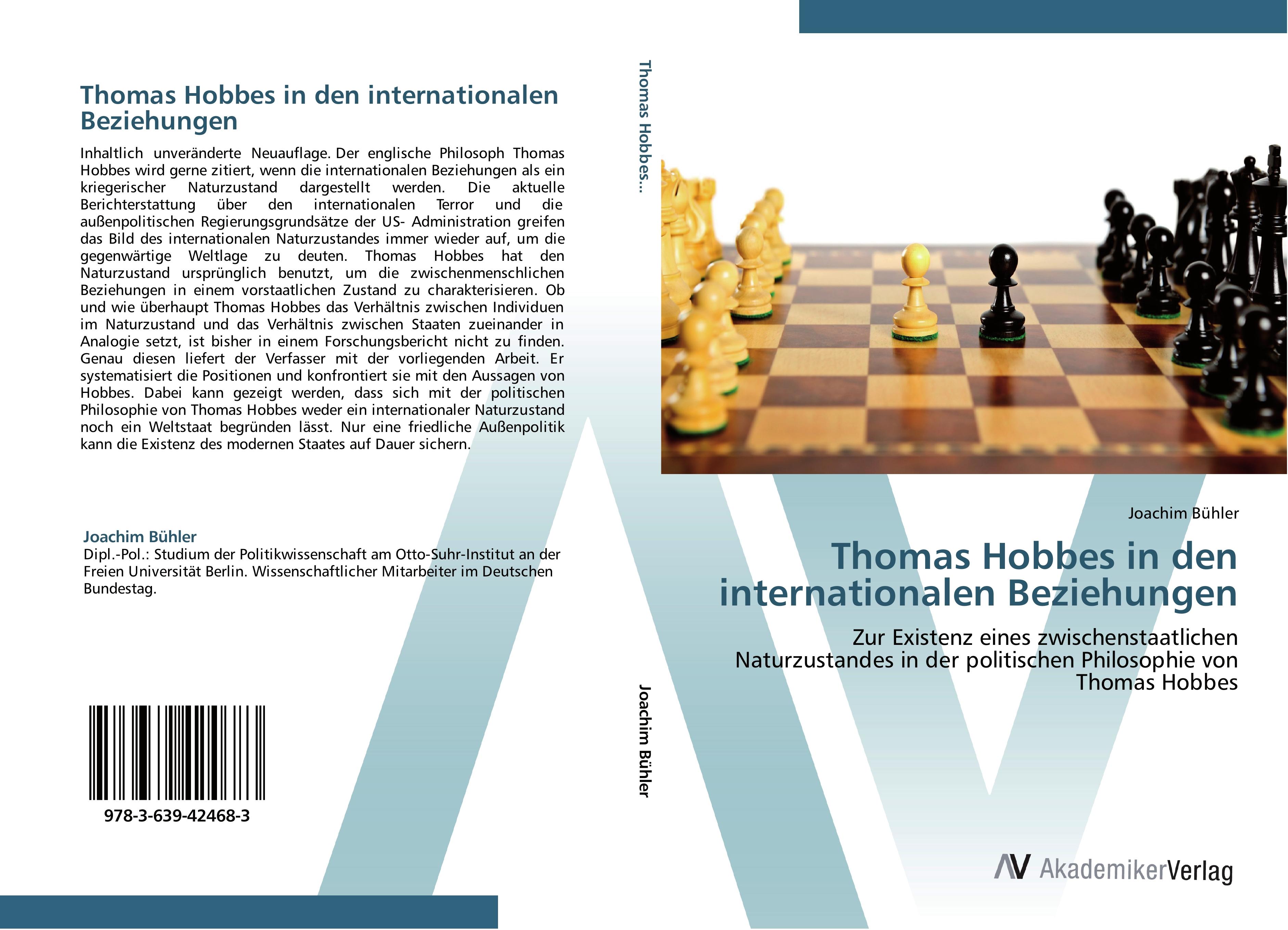 Vorderes Coverbild Thomas Hobbes in den internationalen Beziehungen