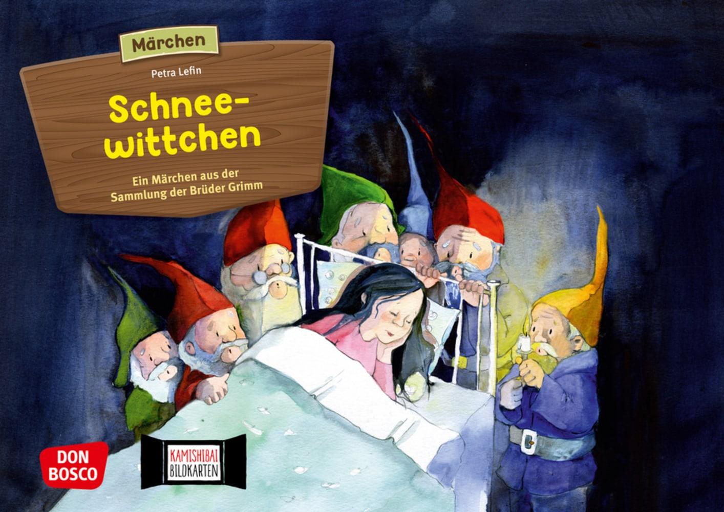 Vorderes Coverbild Schneewittchen. Kamishibai Bildkartenset.