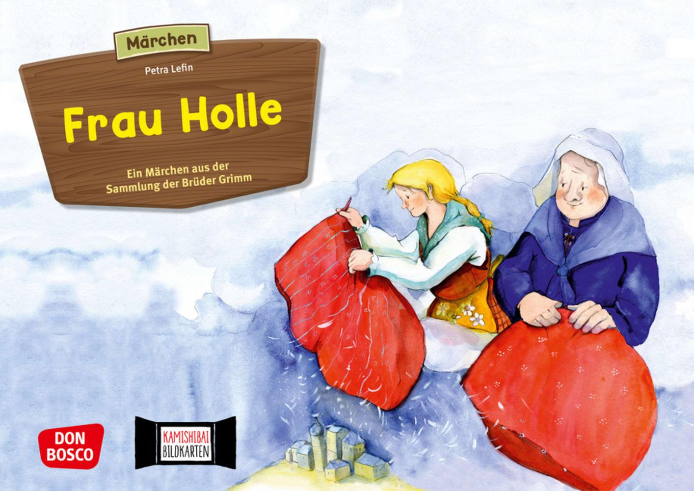 Vorderes Coverbild Frau Holle. Kamishibai Bildkartenset