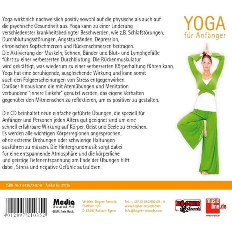 Beispielinhalt (Bild) Yoga für Anfänger
