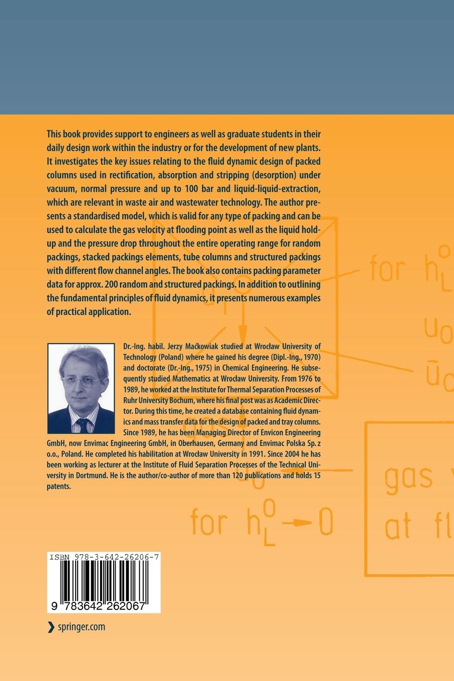 Rückseitencover Fluid Dynamics of Packed Columns