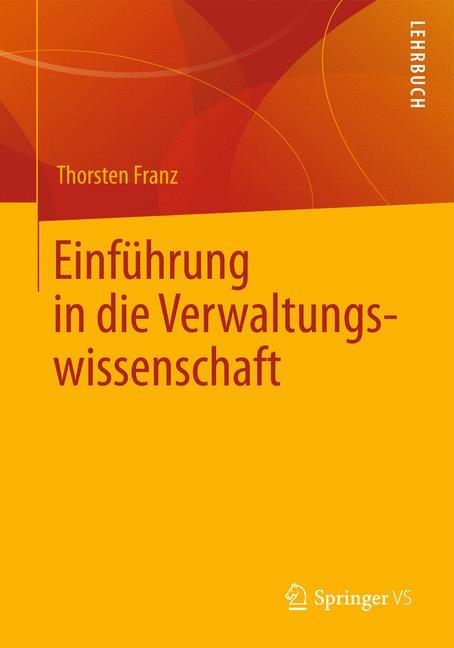 Vorderes Coverbild Einführung in die Verwaltungswissenschaft