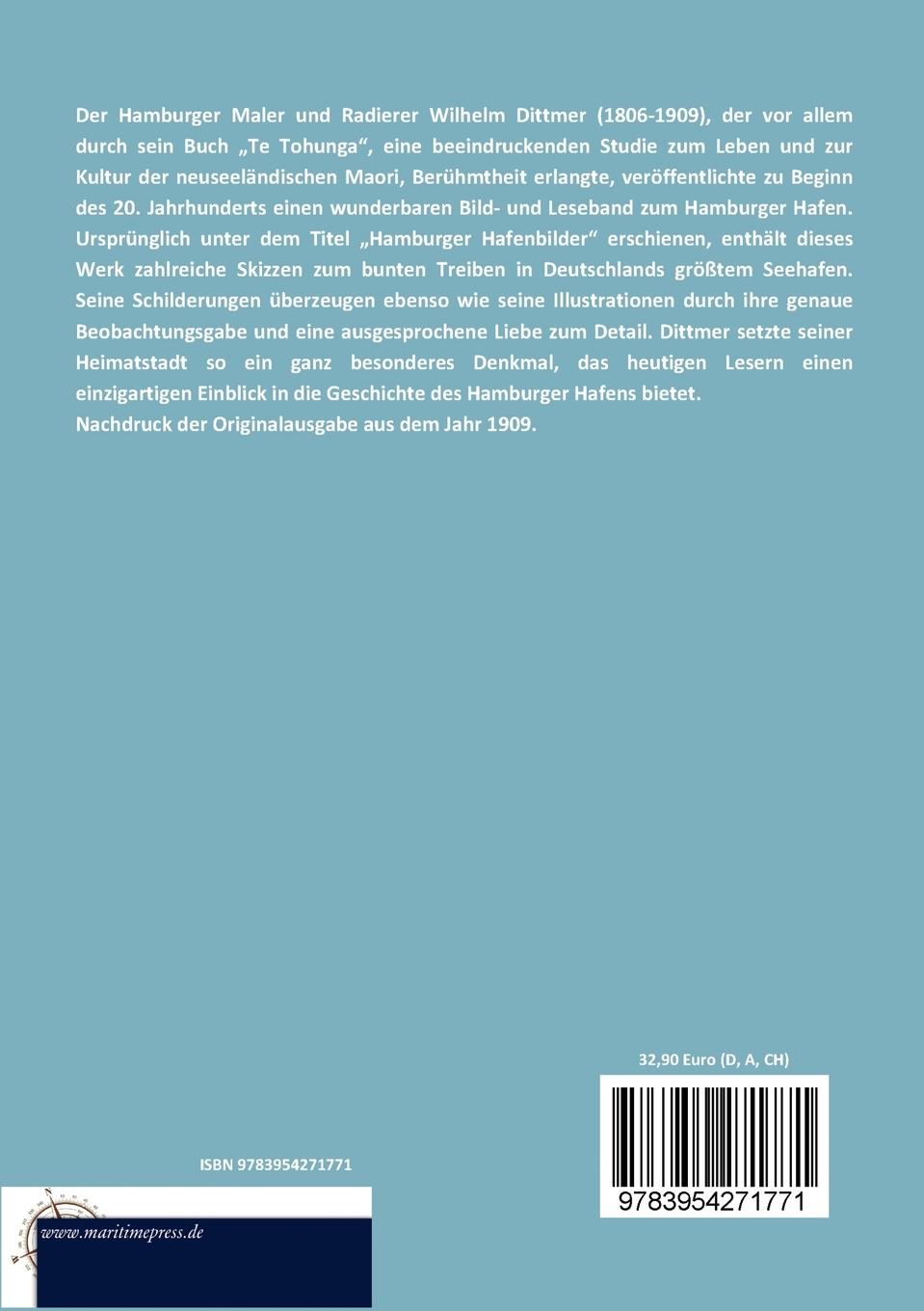 Rückseitencover Hafenbilder aus Hamburg