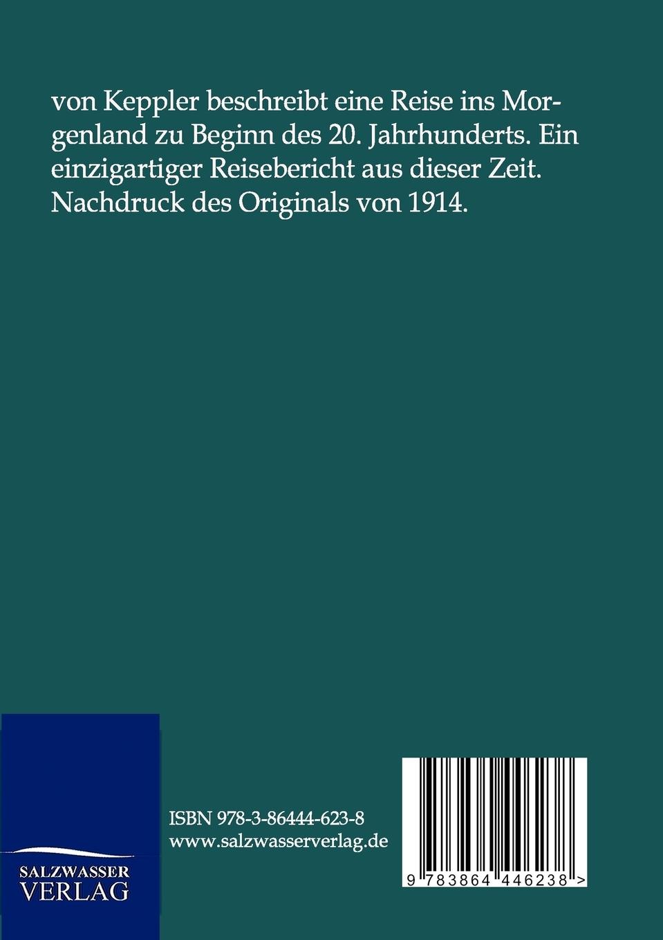 Rückseitencover Im Morgenland