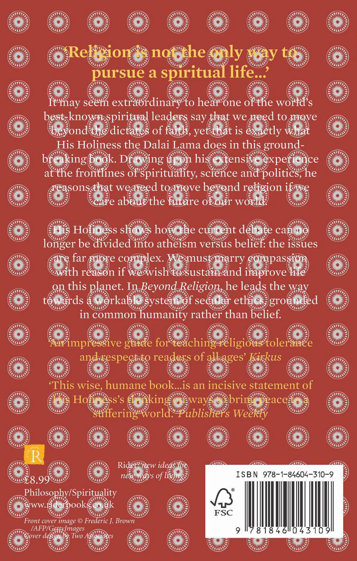 Rückseitencover Beyond Religion