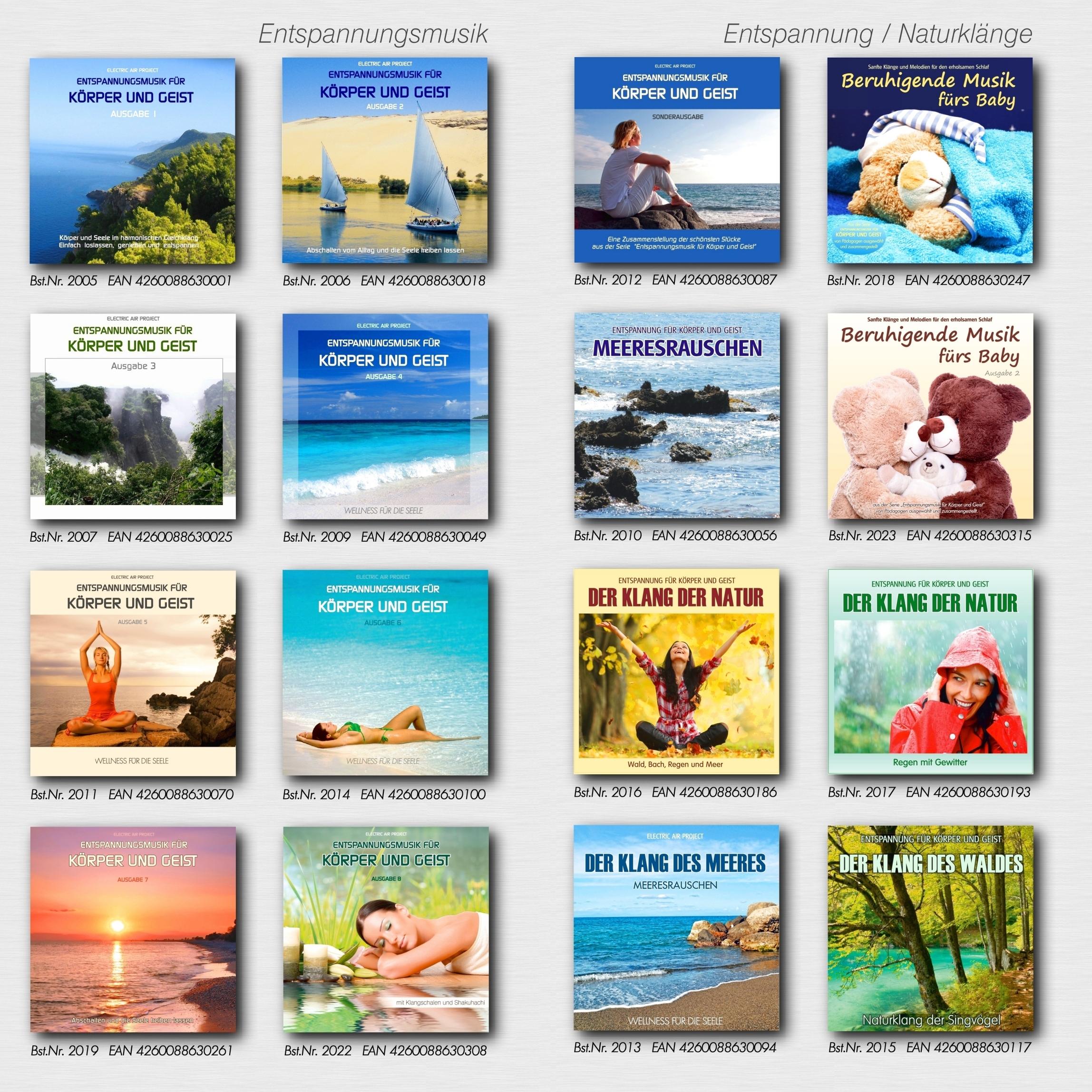 Beispielinhalt (Bild) Der Klang der Natur - Wald, Bach, Regen und Meer (ohne Musik)