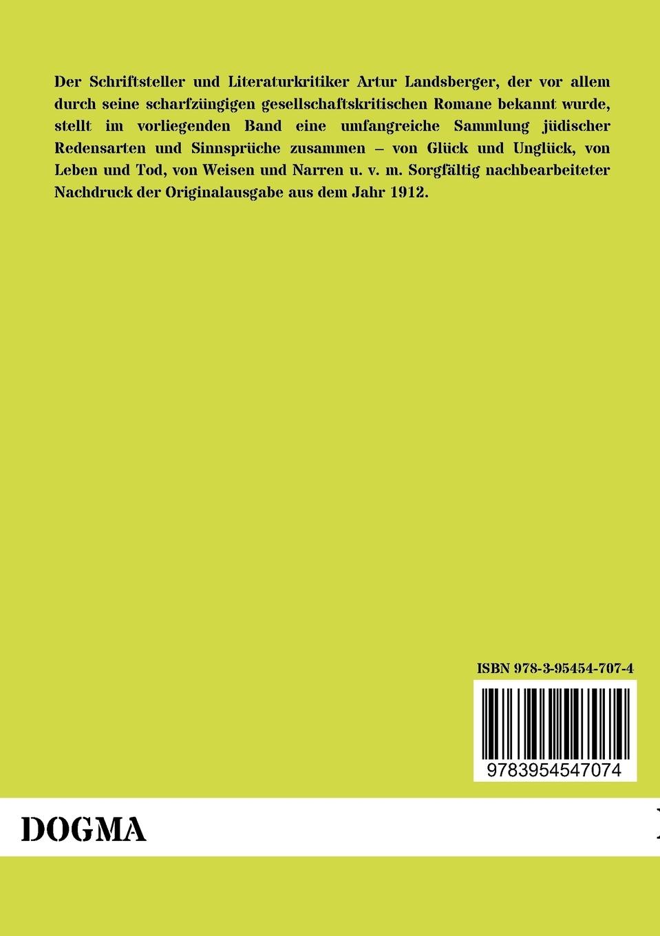 Rückseitencover Jüdische Sprichwörter