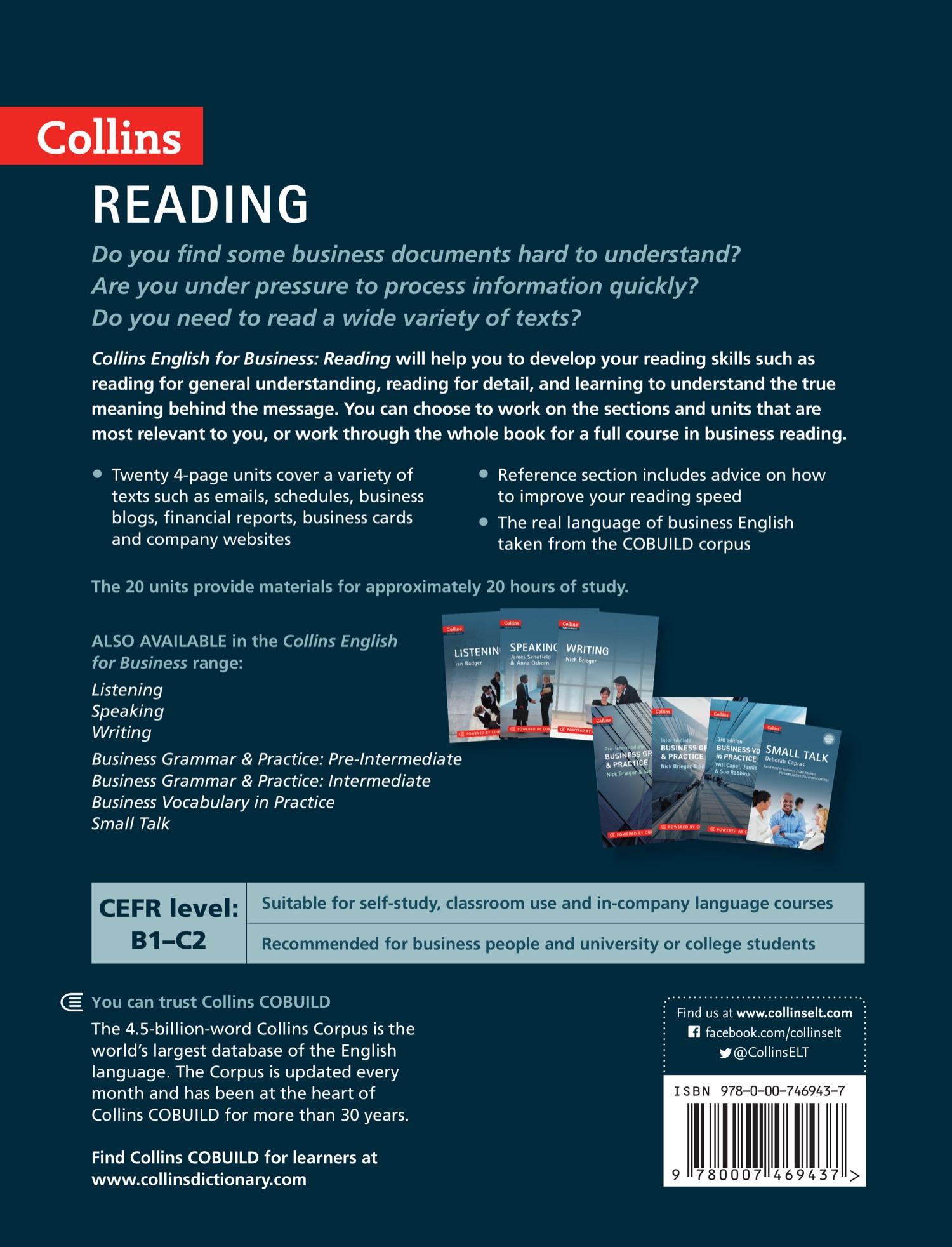 Rückseitencover Business Reading