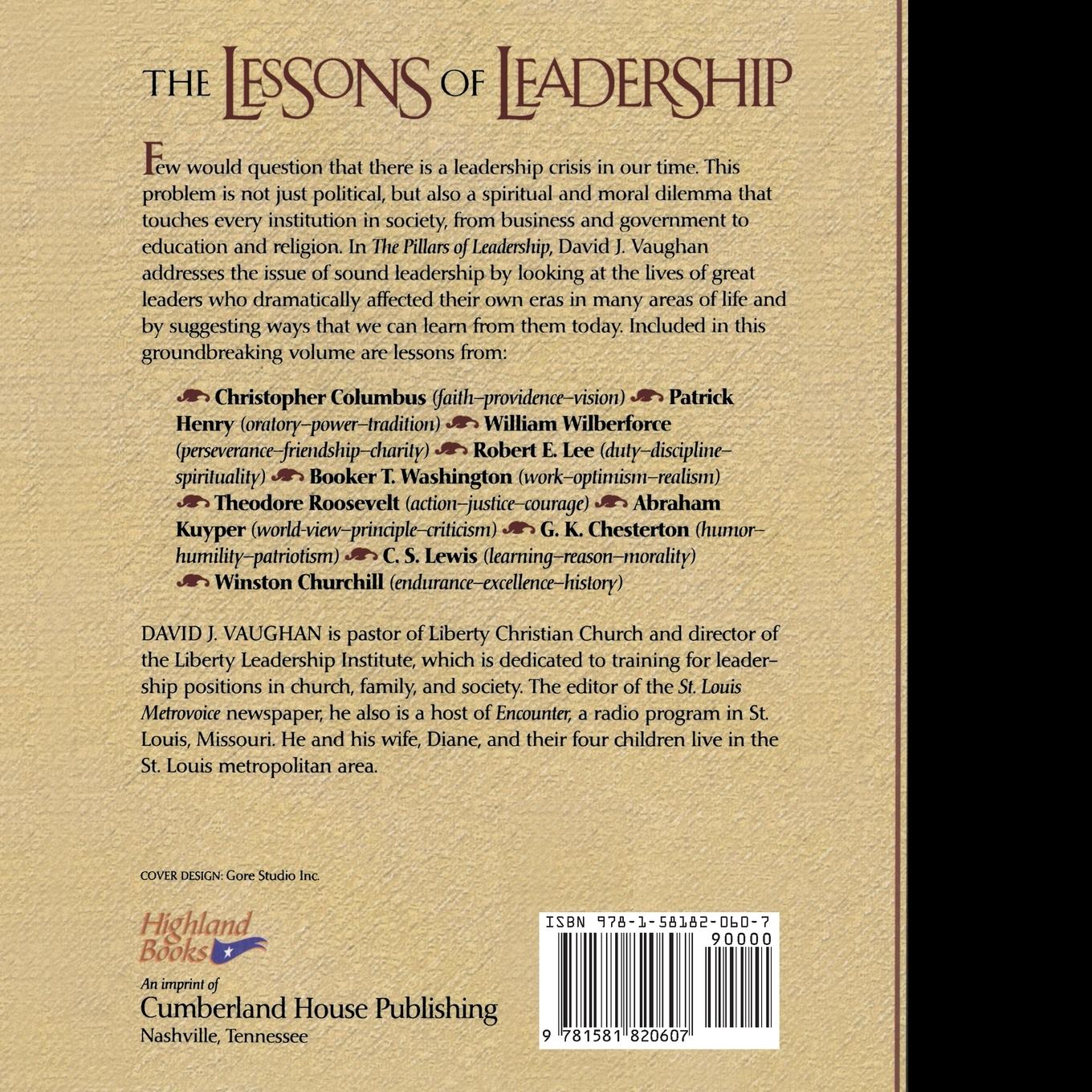 Rückseitencover Pillars of Leadership