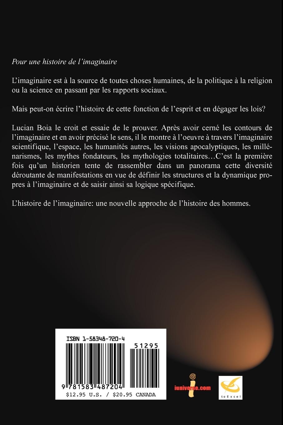 Rückseitencover Pour Une Histoire de L'Imaginaire
