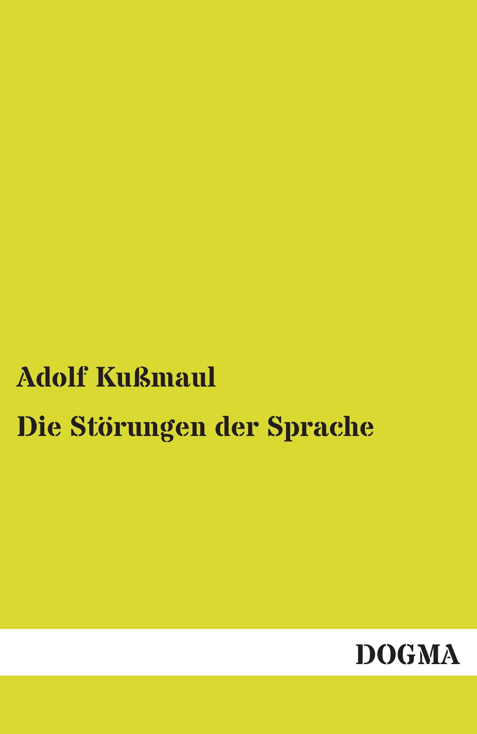 Vorderes Coverbild Die Störungen der Sprache