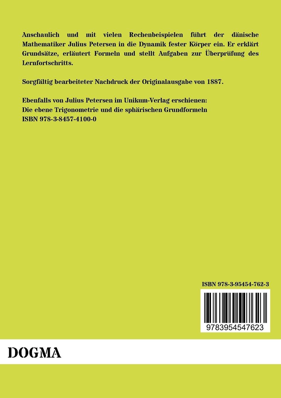 Rückseitencover Lehrbuch der Dynamik fester Körper