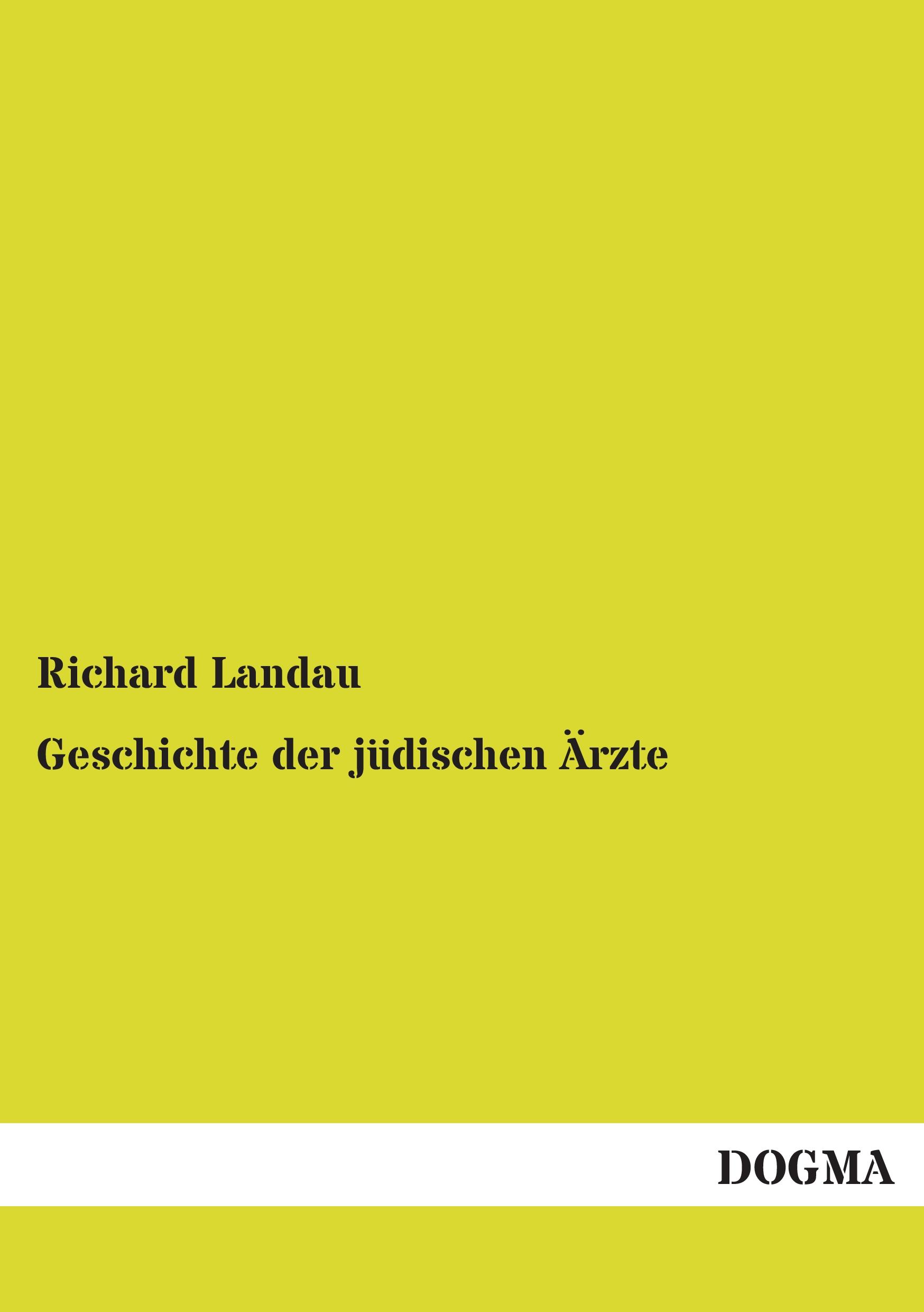 Vorderes Coverbild Geschichte der jüdischen Ärzte