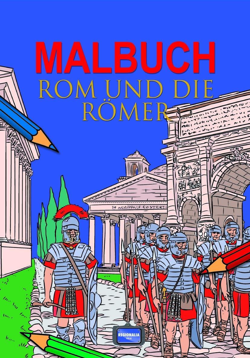 Vorderes Coverbild Malbuch Rom und die Römer