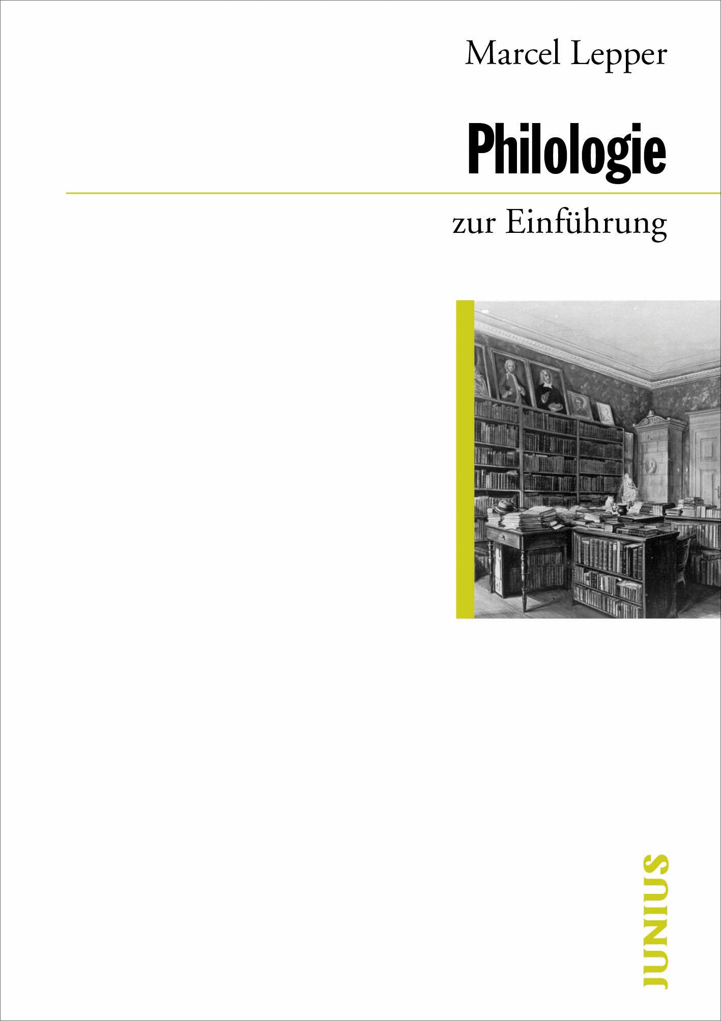 Vorderes Coverbild Philologie zur Einführung