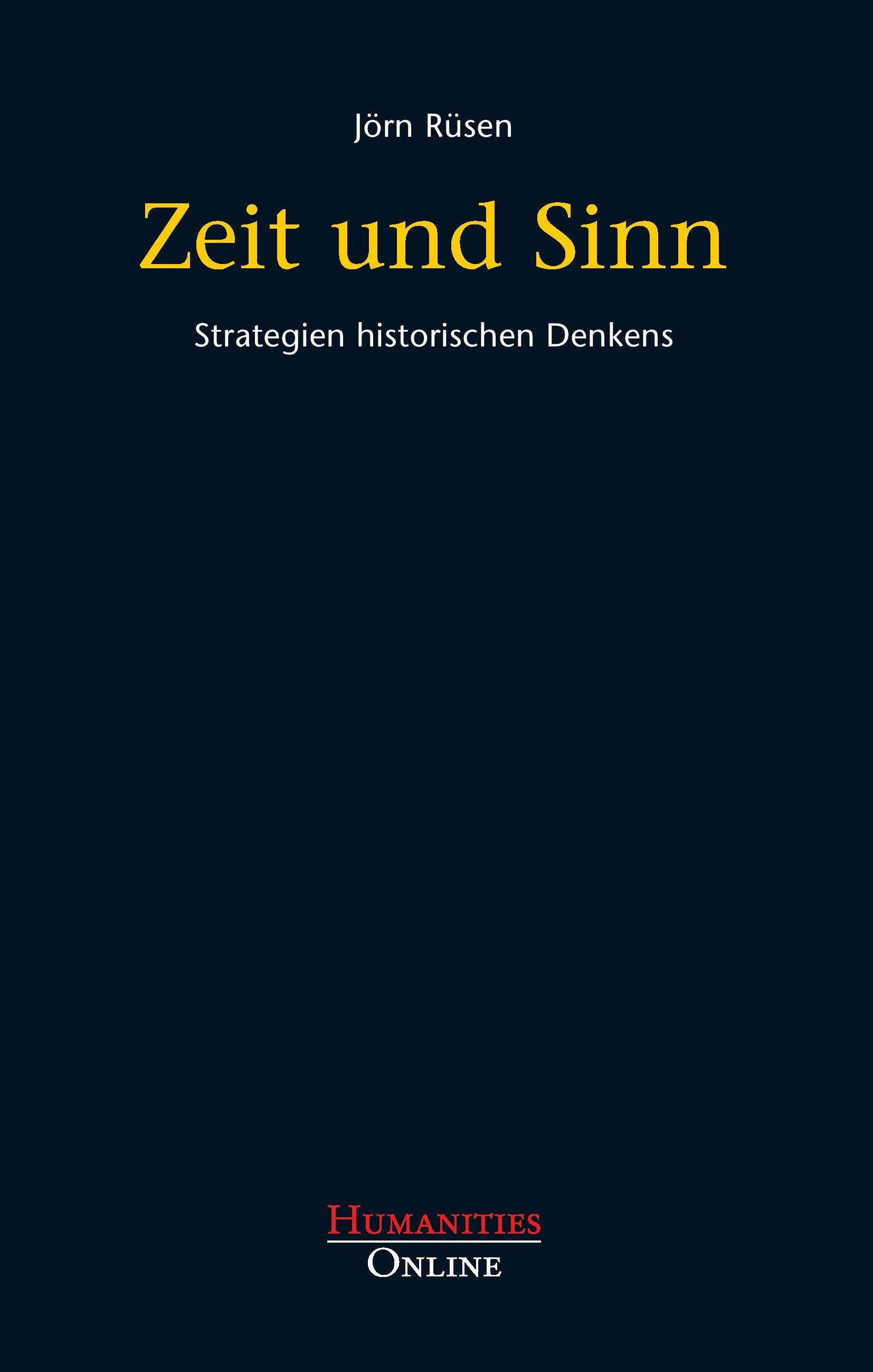 Vorderes Coverbild Zeit und Sinn