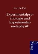 Vorderes Coverbild Experimentalpsychologie und Experimentalmetaphysik