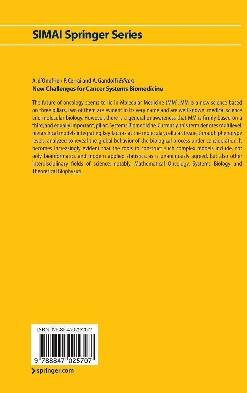 Rückseitencover New Challenges for Cancer Systems Biomedicine