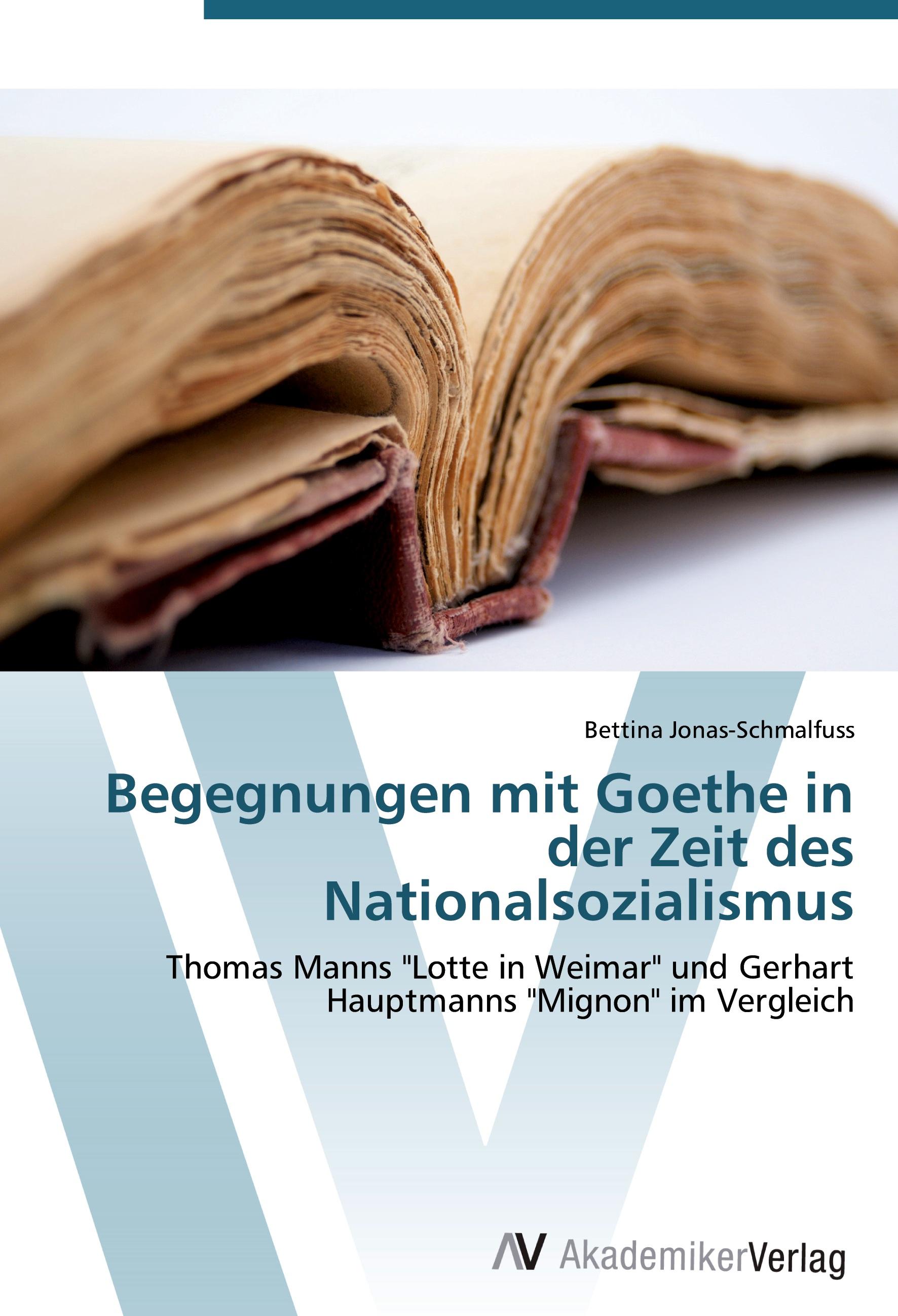 Vorderes Coverbild Begegnungen mit Goethe in der Zeit des Nationalsozialismus