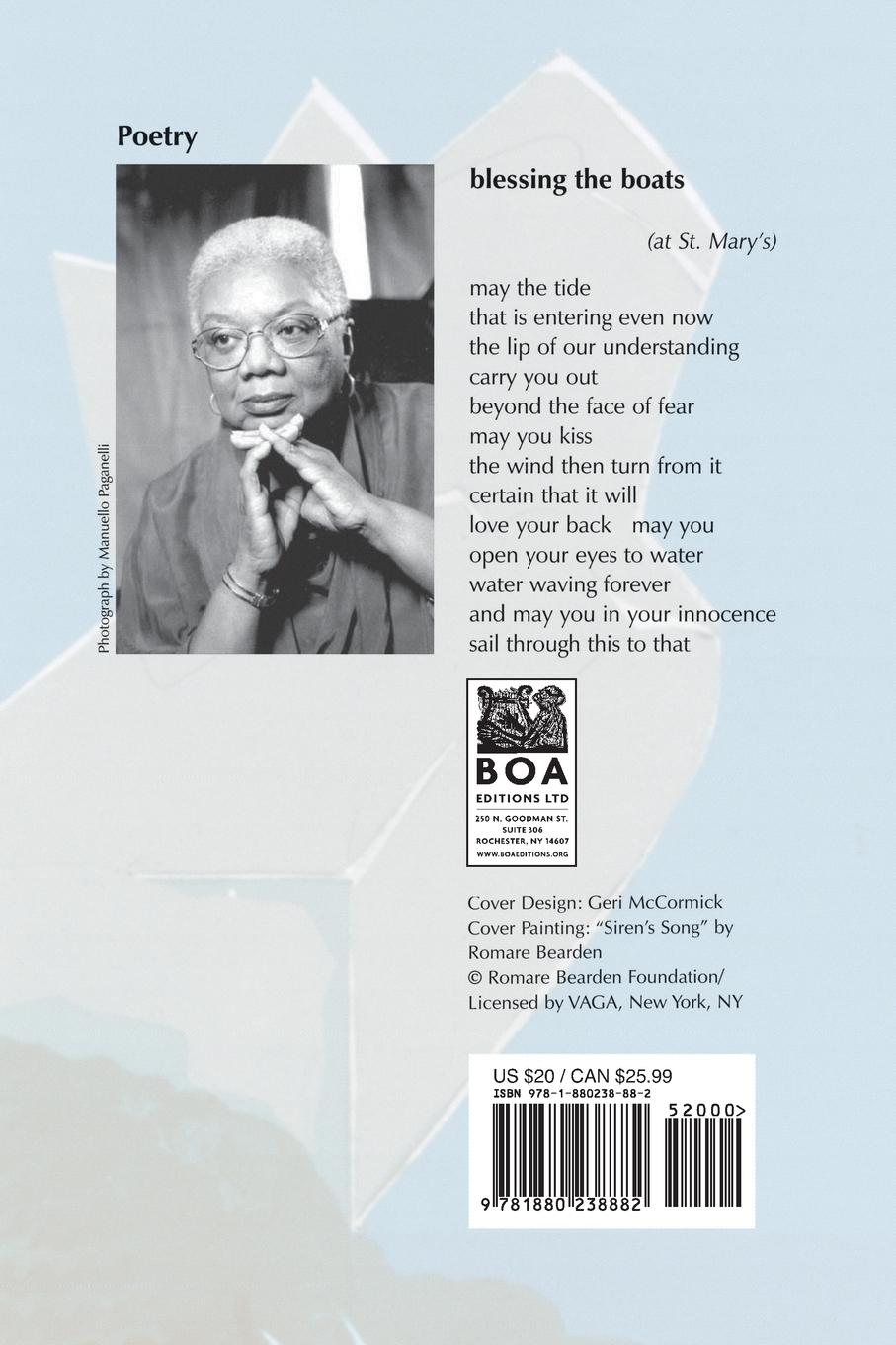 Rückseitencover Blessing the Boats: New and Selected Poems 1988-2000