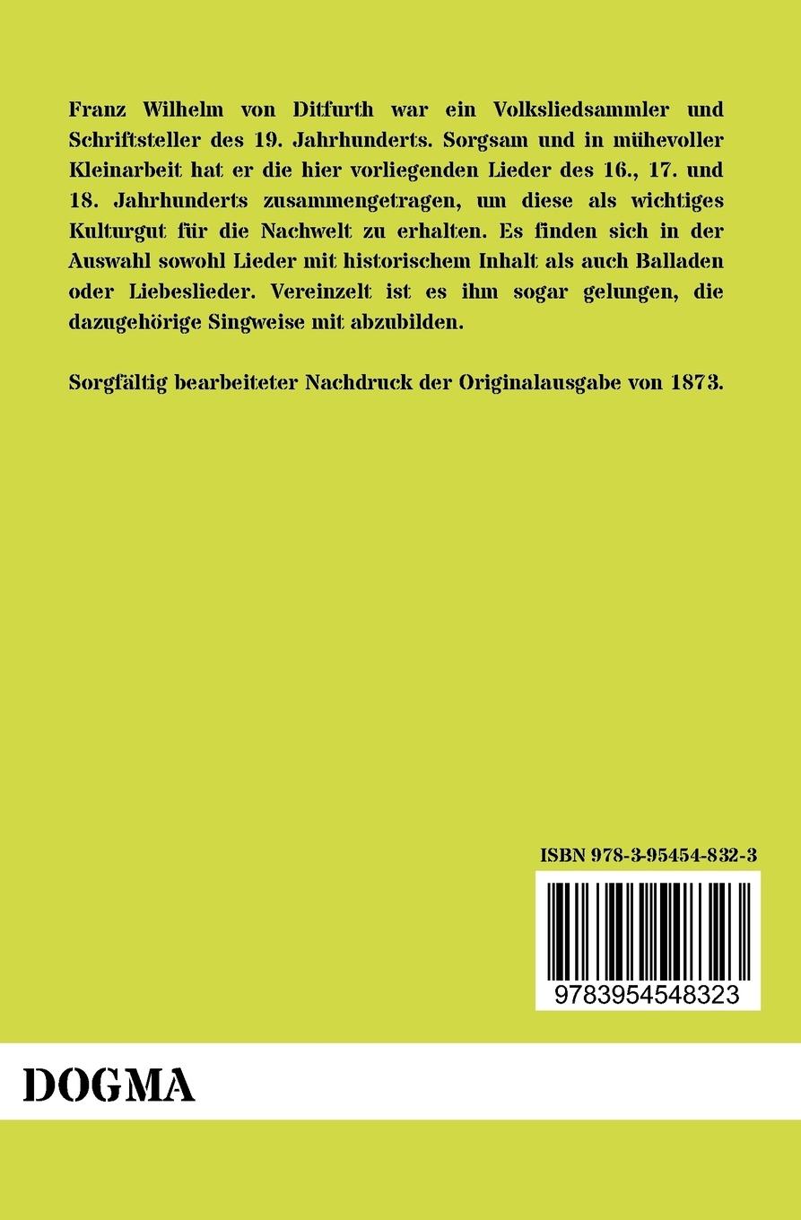 Rückseitencover Einhundertzehn Volks- und Gesellschaftslieder des 16., 17. und 18. Jahrhunderts