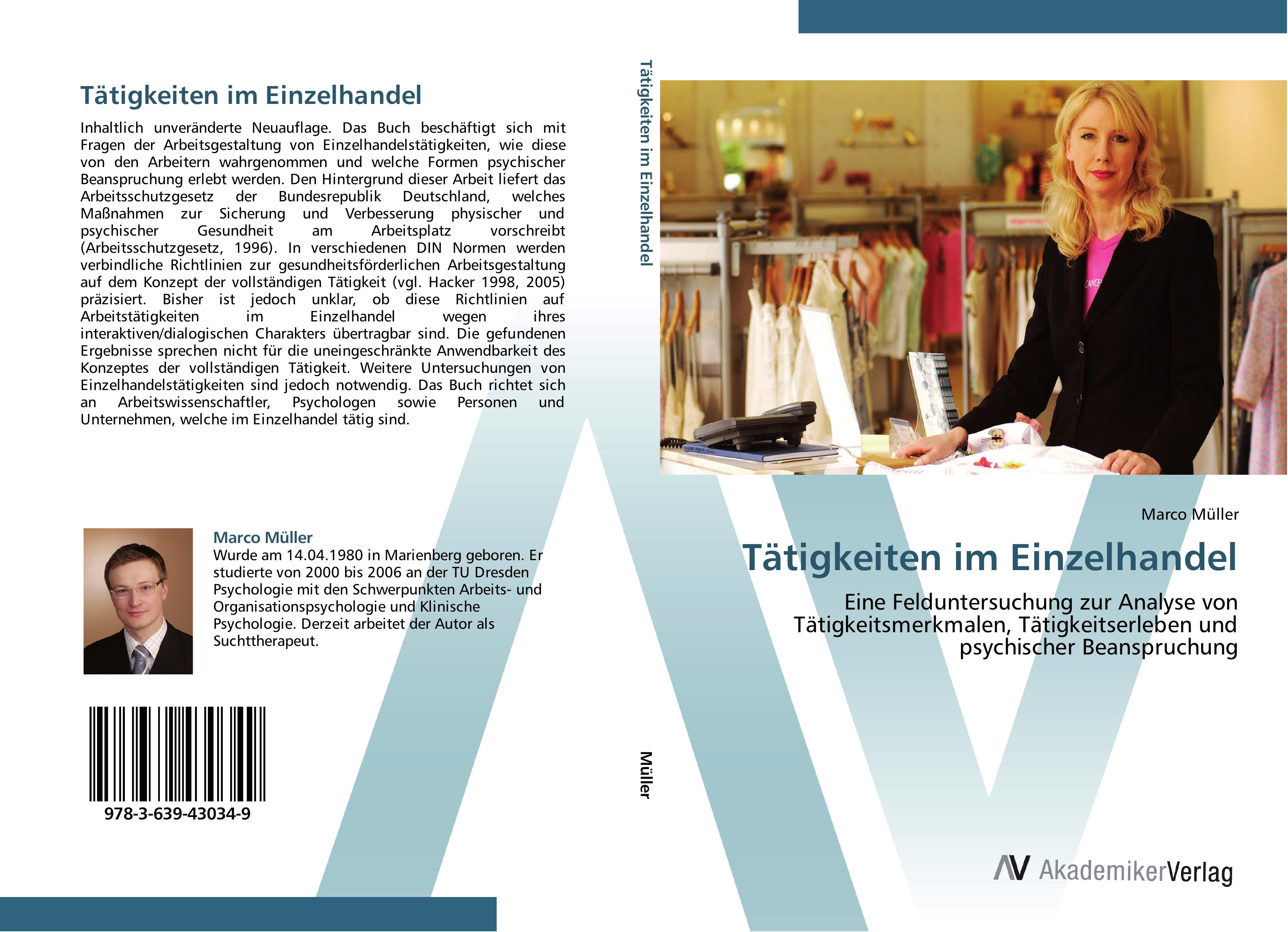 Vorderes Coverbild Tätigkeiten im Einzelhandel