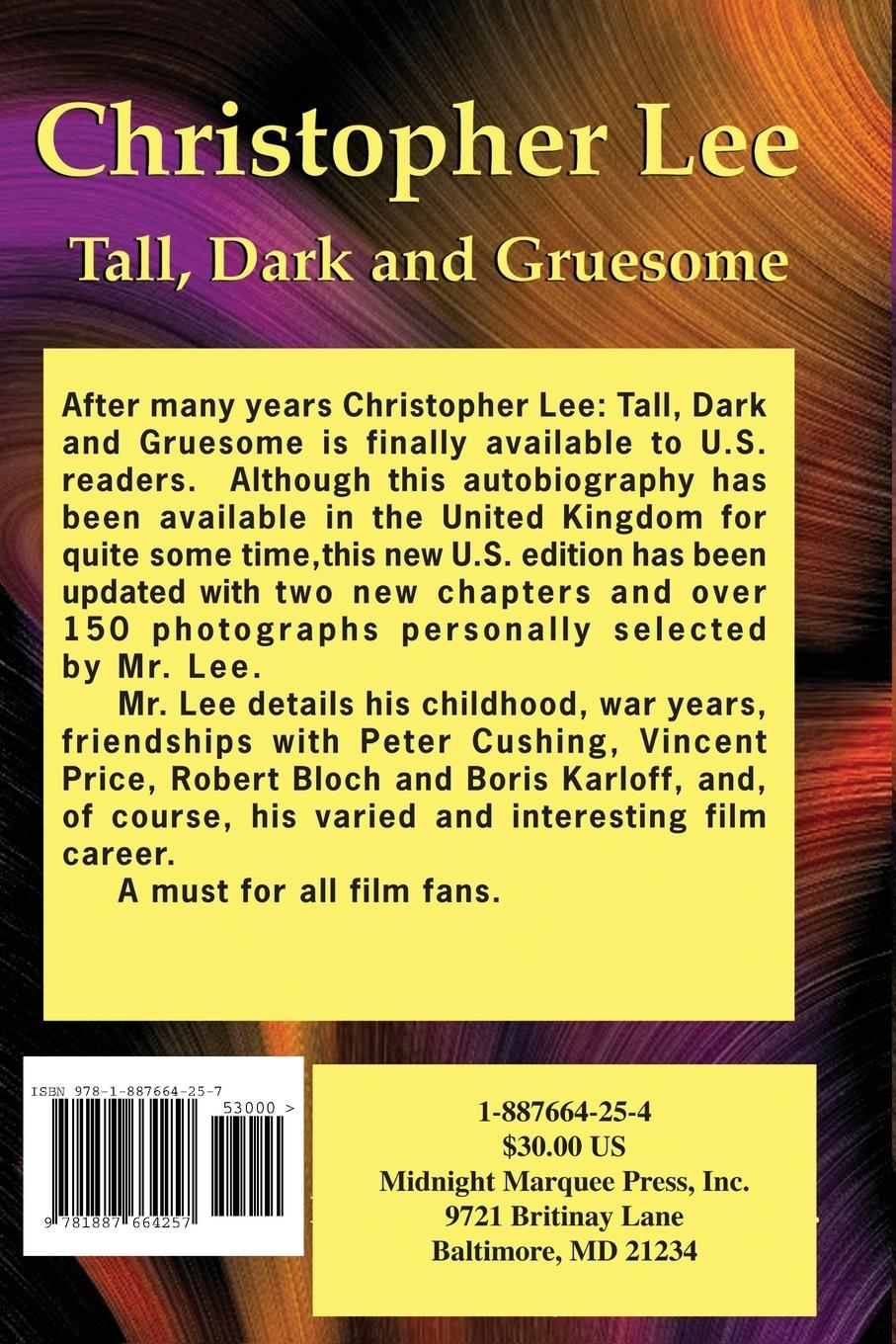 Rückseitencover Christopher Lee