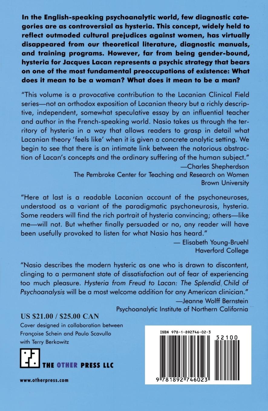 Rückseitencover Hysteria from Freud to Lacan