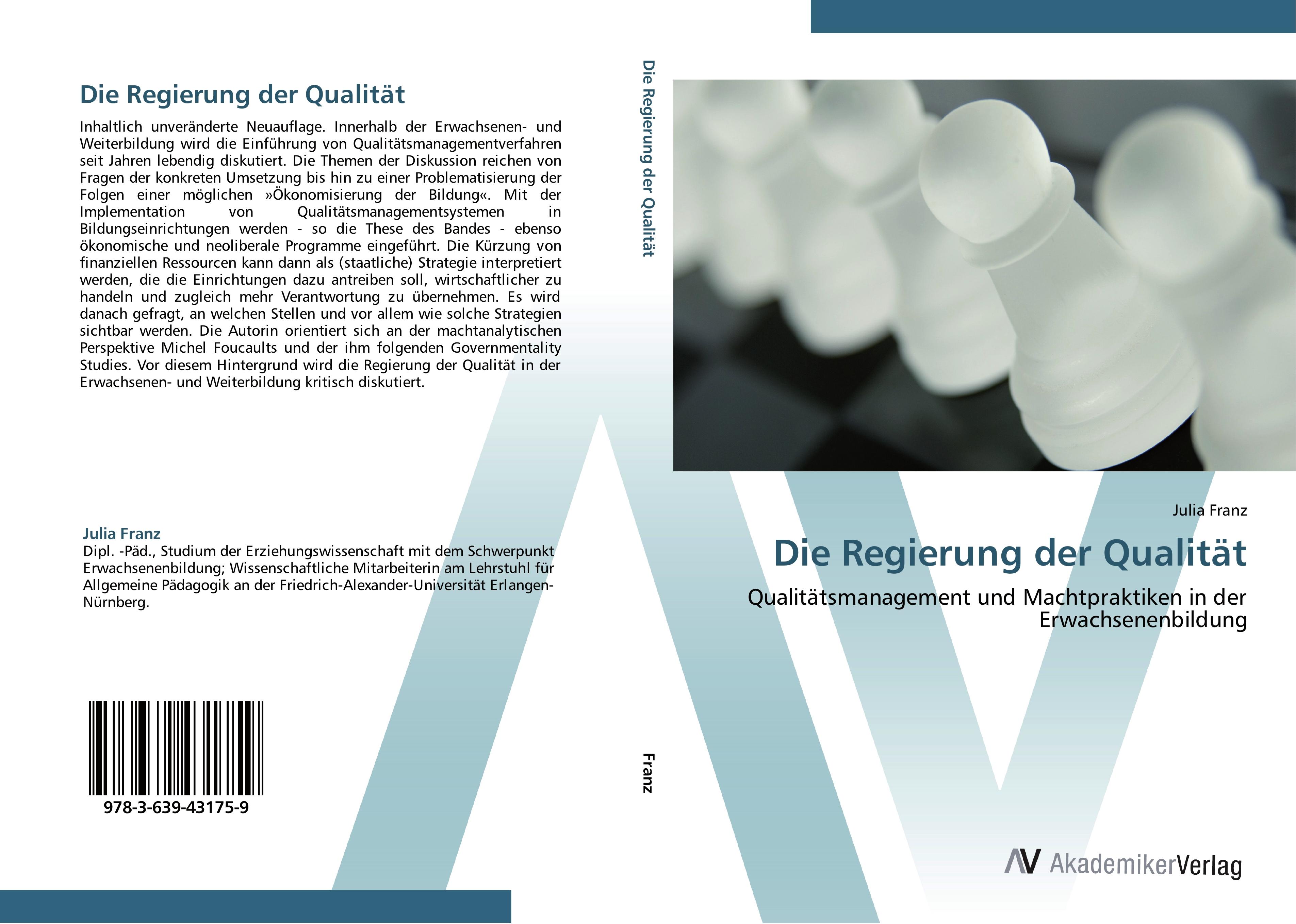 Vorderes Coverbild Die Regierung der Qualität