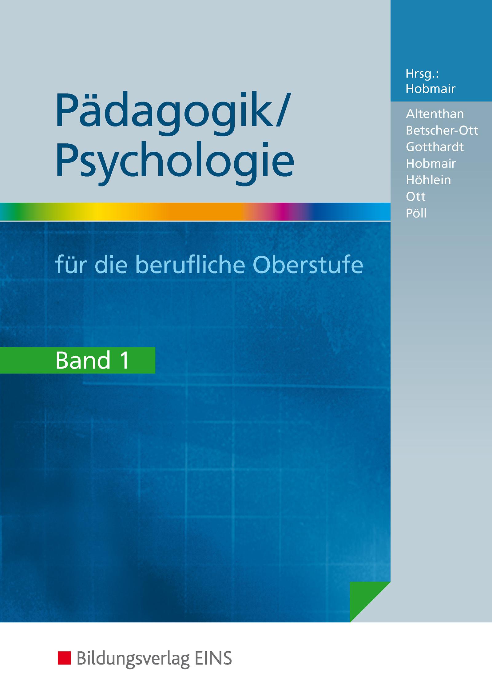 Vorderes Coverbild Pädagogik / Psychologie 1 für die berufliche Oberstufe
