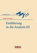 Vorderes Coverbild Einführung in die Analysis III