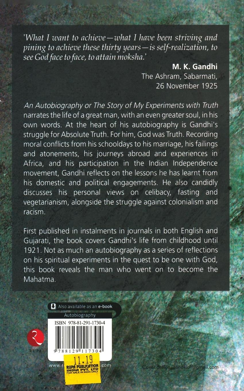 Rückseitencover An Autobiography