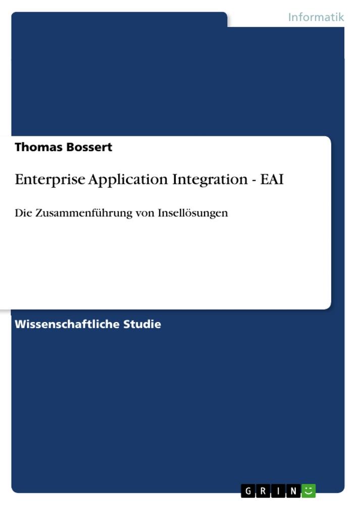Vorderes Coverbild Enterprise Application Integration - EAI