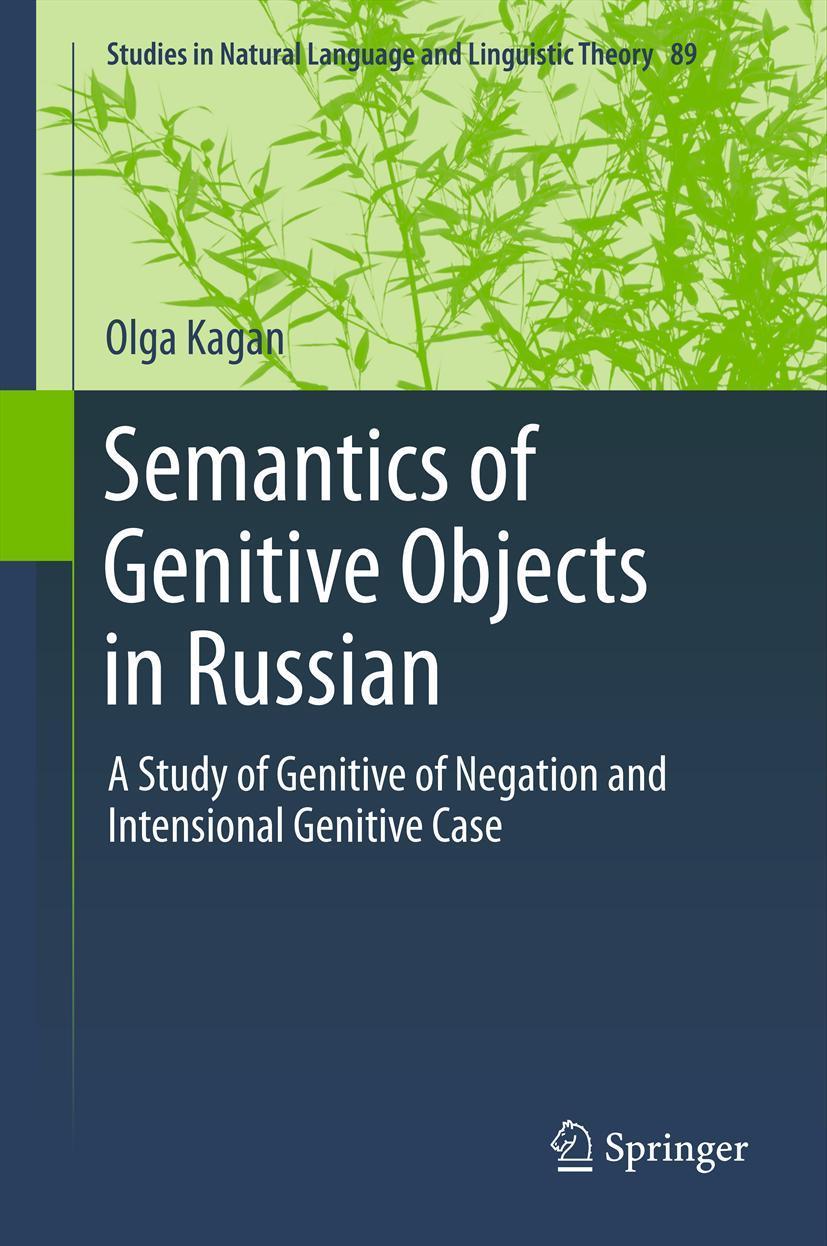 Vorderes Coverbild Semantics of Genitive Objects in Russian