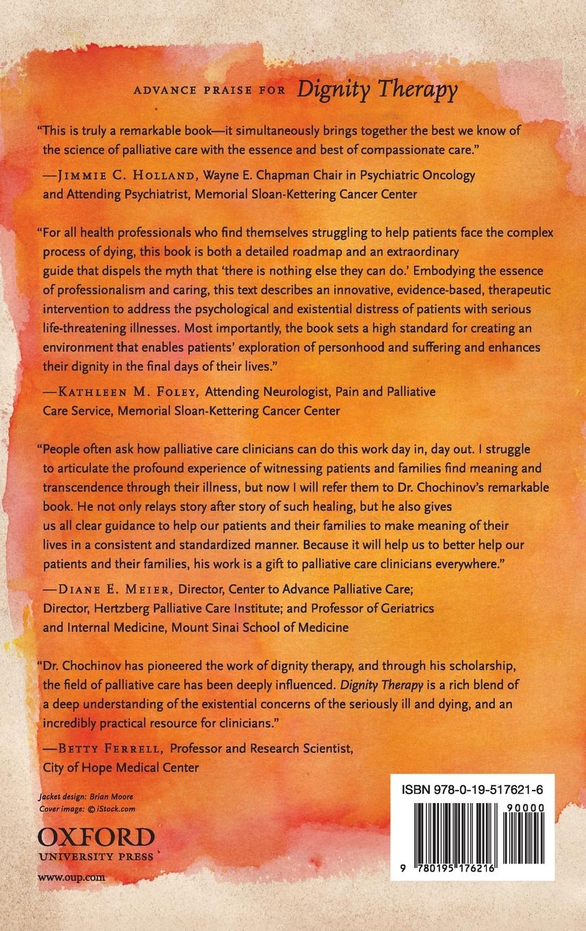 Rückseitencover Dignity Therapy