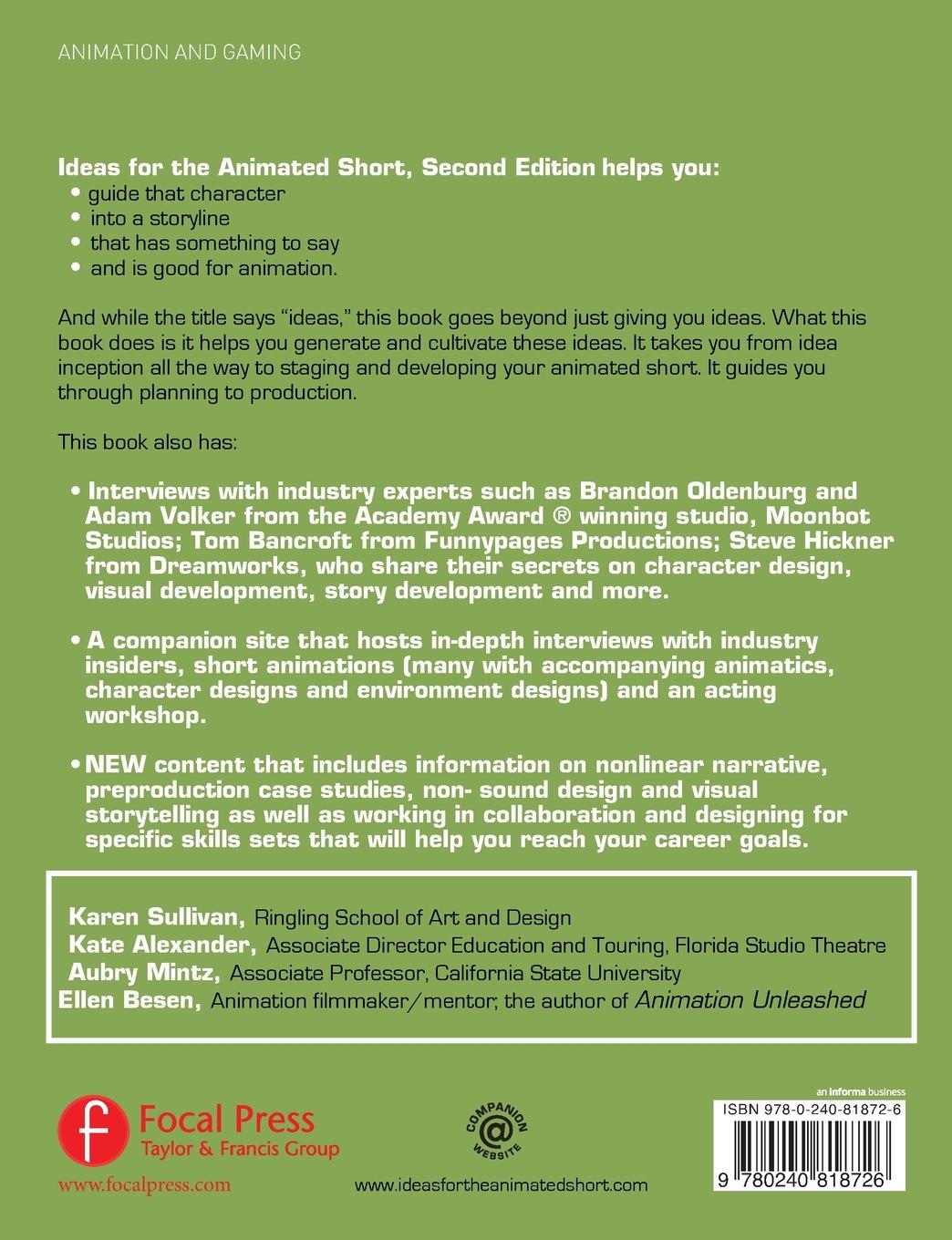 Rückseitencover Ideas for the Animated Short