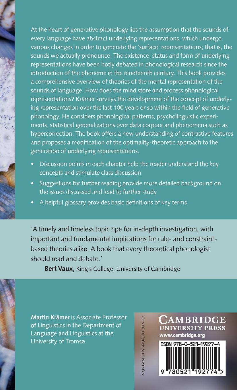 Rückseitencover Underlying Representations