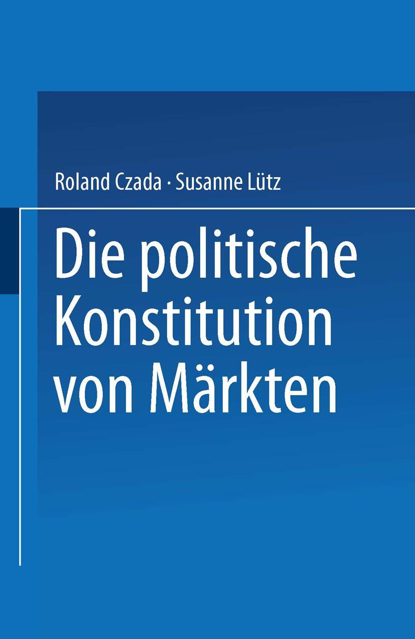 Vorderes Coverbild Die politische Konstitution von Märkten
