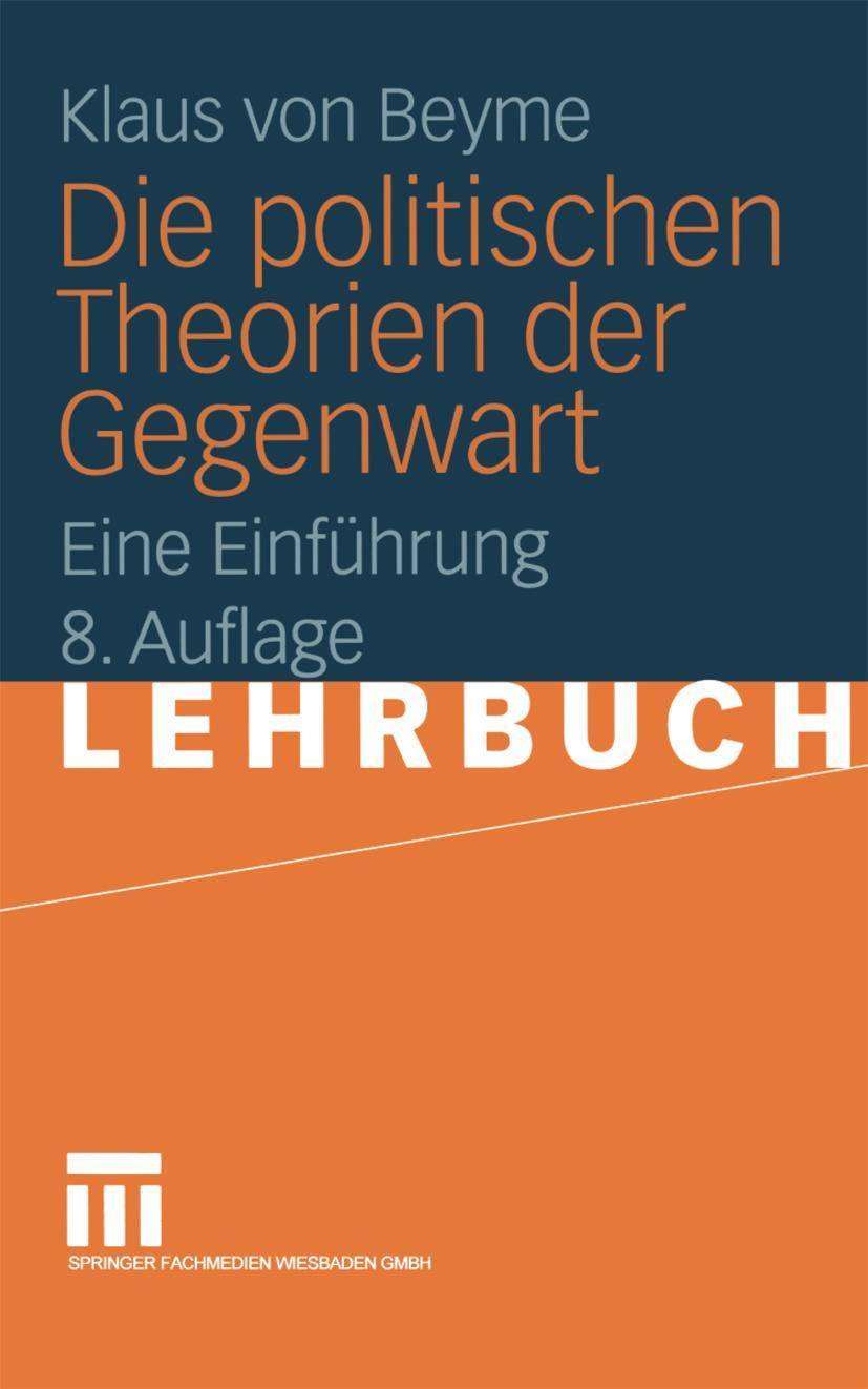 Vorderes Coverbild Die politischen Theorien der Gegenwart