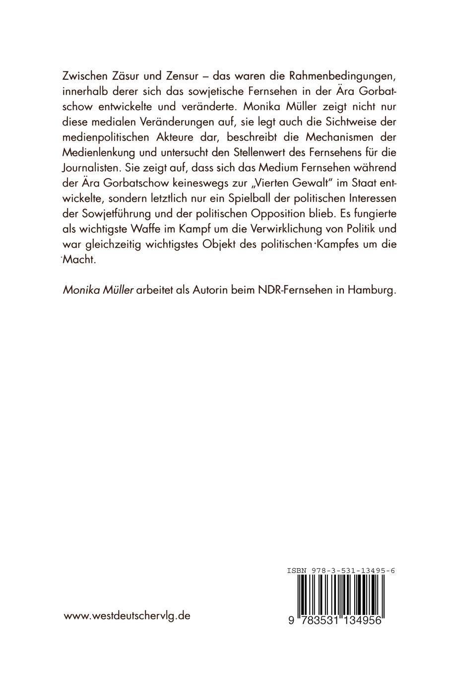 Rückseitencover Zwischen Zäsur und Zensur