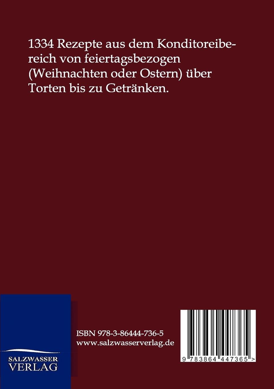 Rückseitencover Großes Konditoreibuch