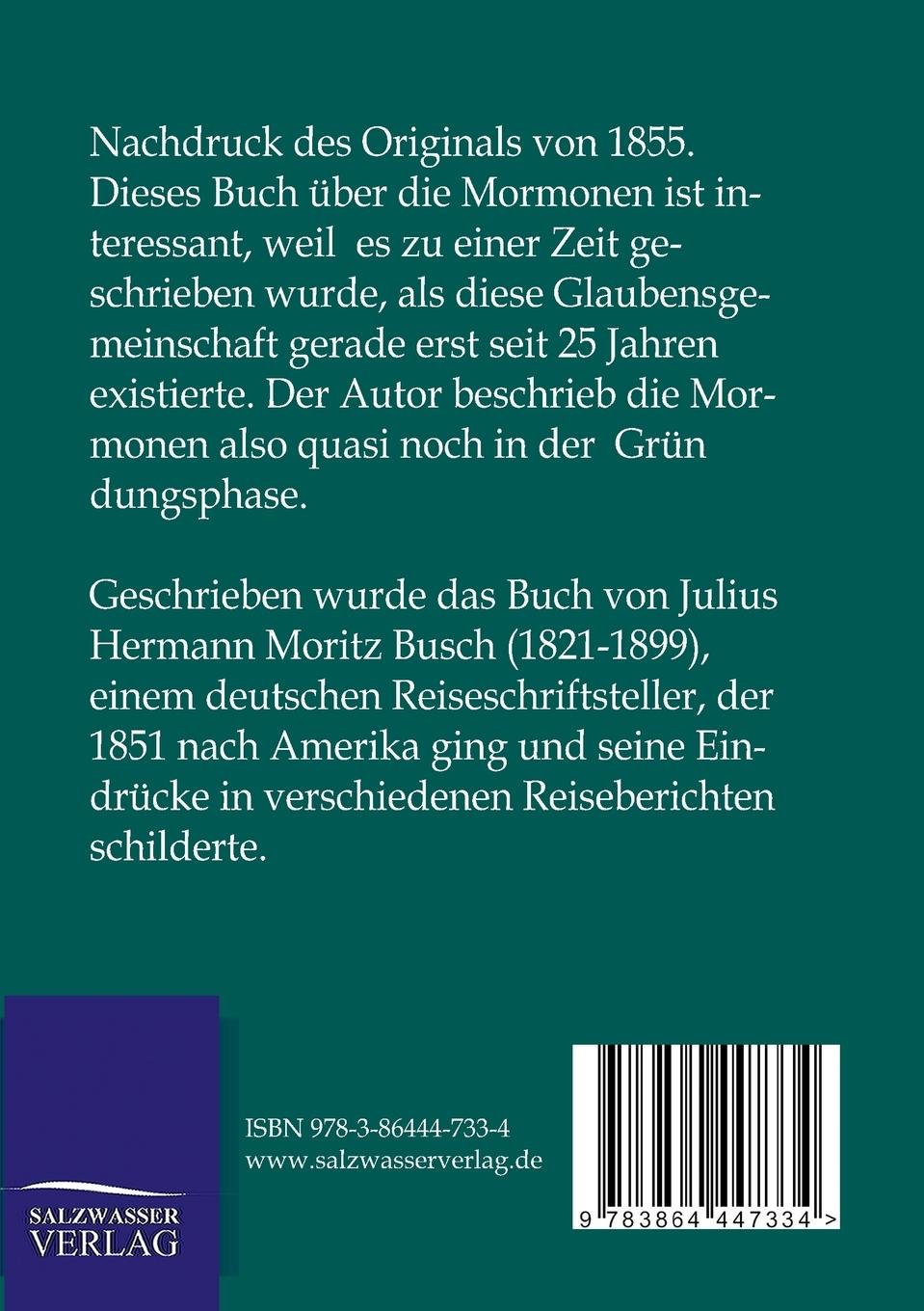 Rückseitencover Die Mormonen