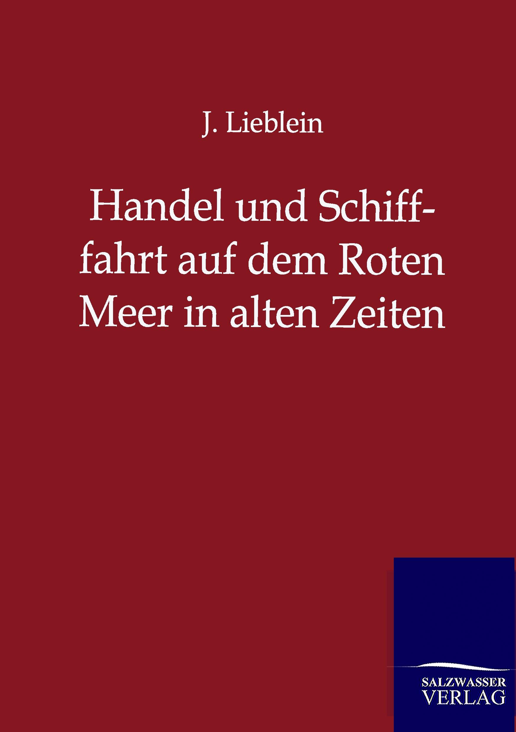 Vorderes Coverbild Handel und Schifffahrt auf dem Roten Meer in alten Zeiten