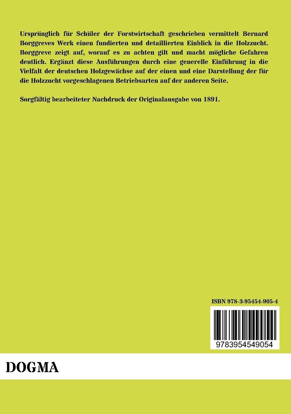 Rückseitencover Die Holzzucht