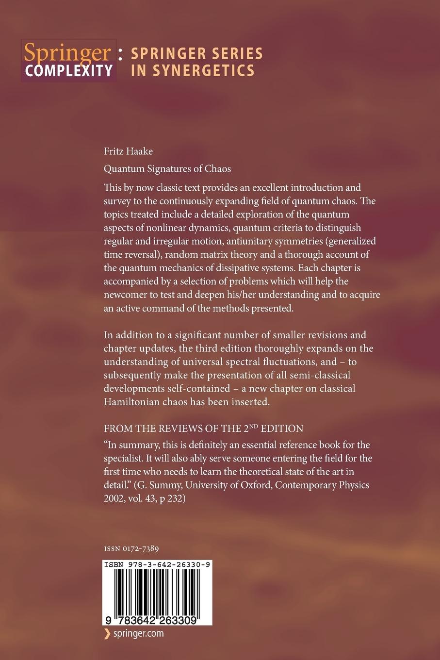 Rückseitencover Quantum Signatures of Chaos